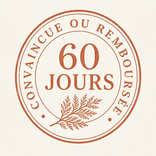 Sceau kaki, 60 jours, convaincue ou remboursée